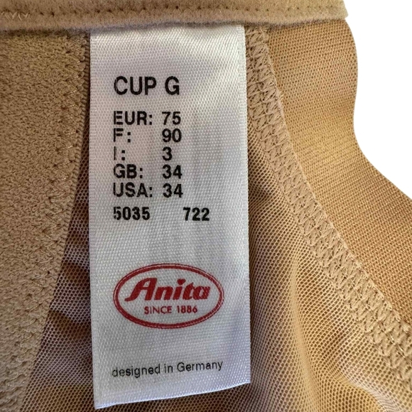 Anita NWT Maternity Nursing Bra Nude Size 34G - Picture 4 of 5
